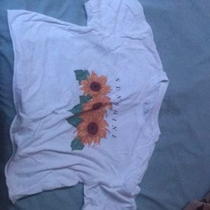 White Sunshine Croptop